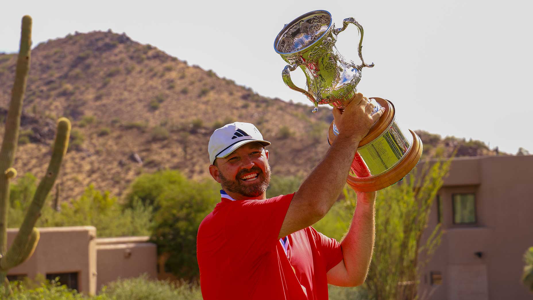Brandon Holtz celebrates winning the 2025 U.S. Mid-Amateur
