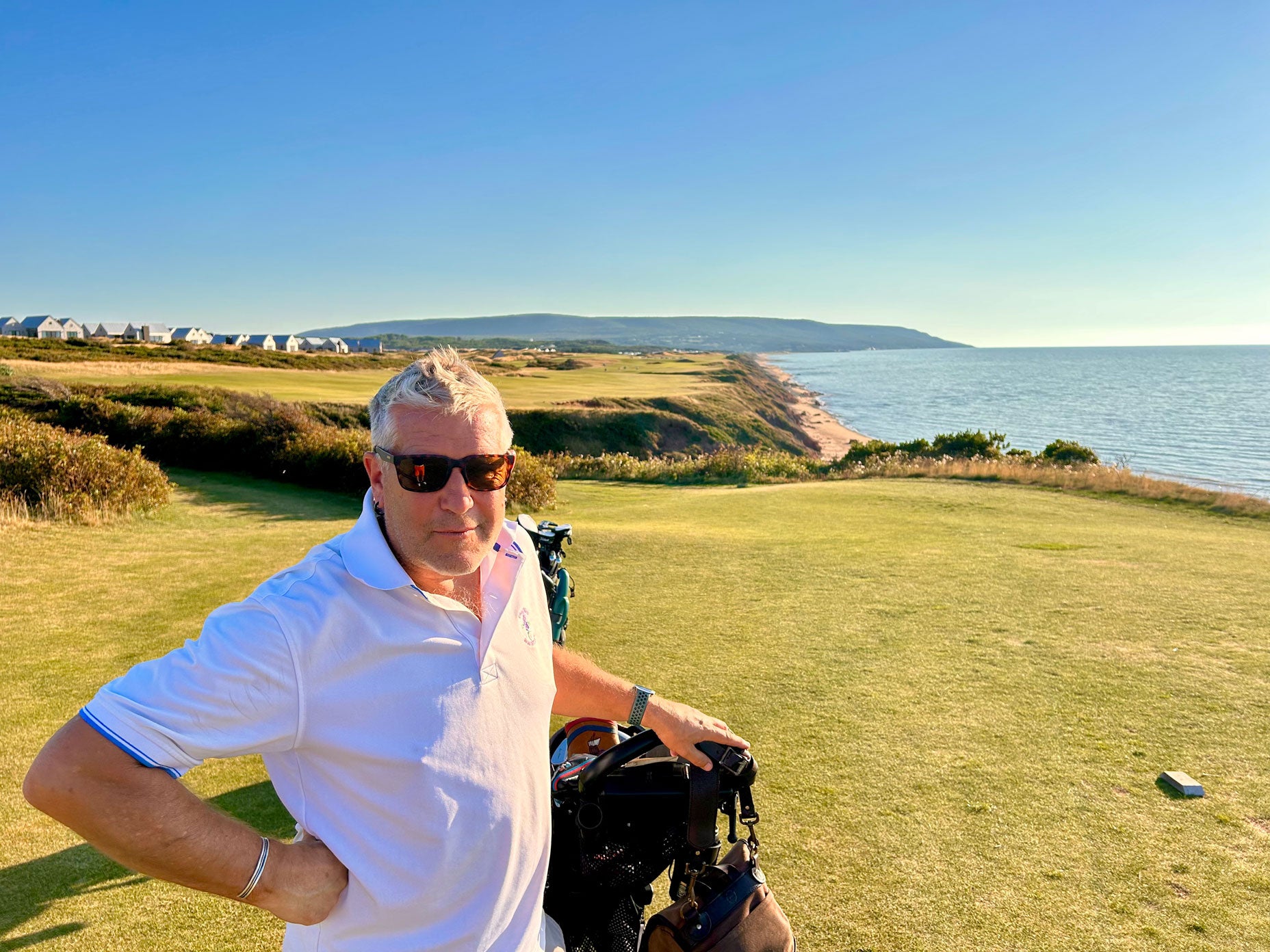 The 18th hole at Cabot Cliffs in Nova Scotia