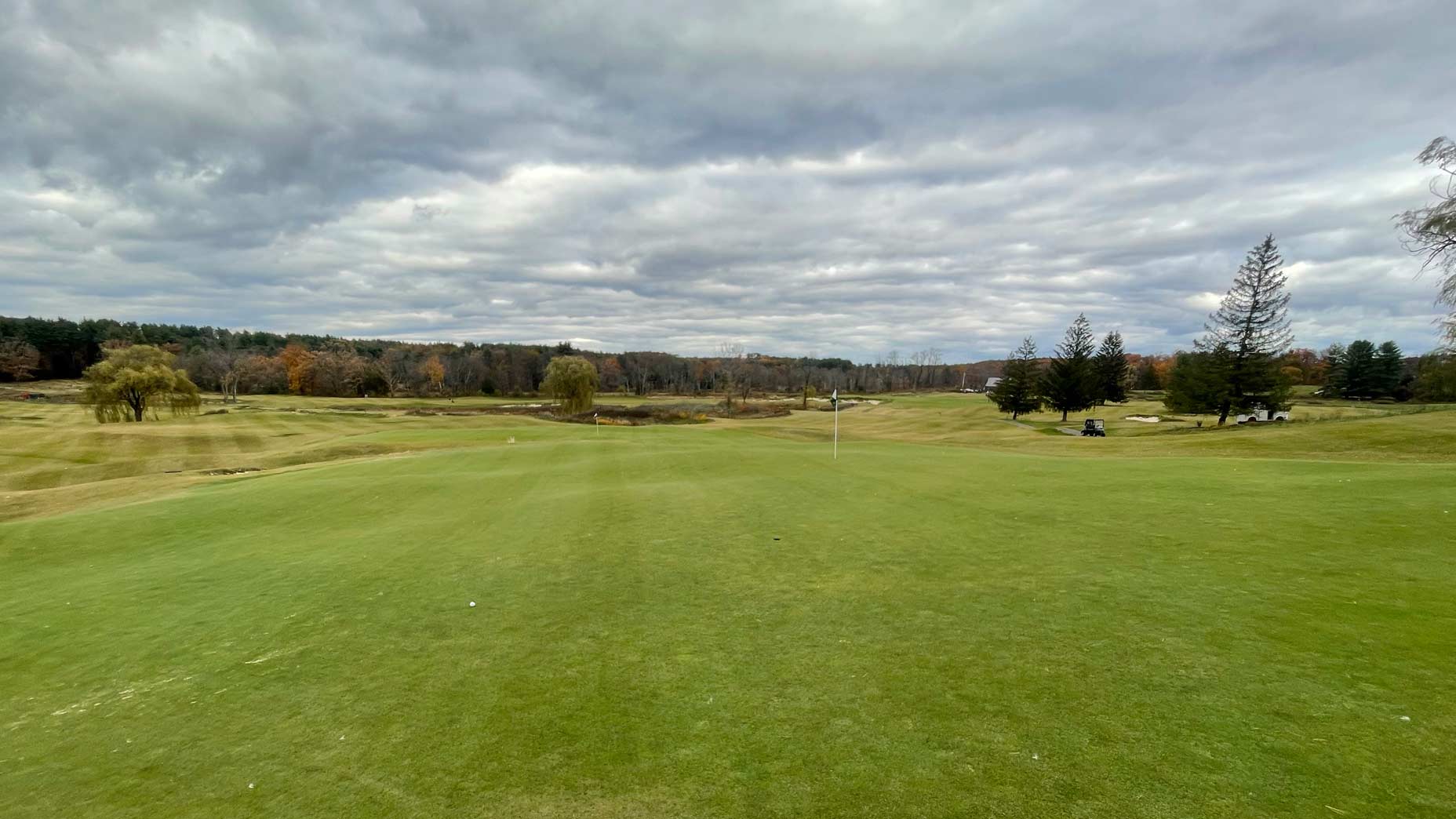 The 3rd and 6th shared green at Inness golf course
