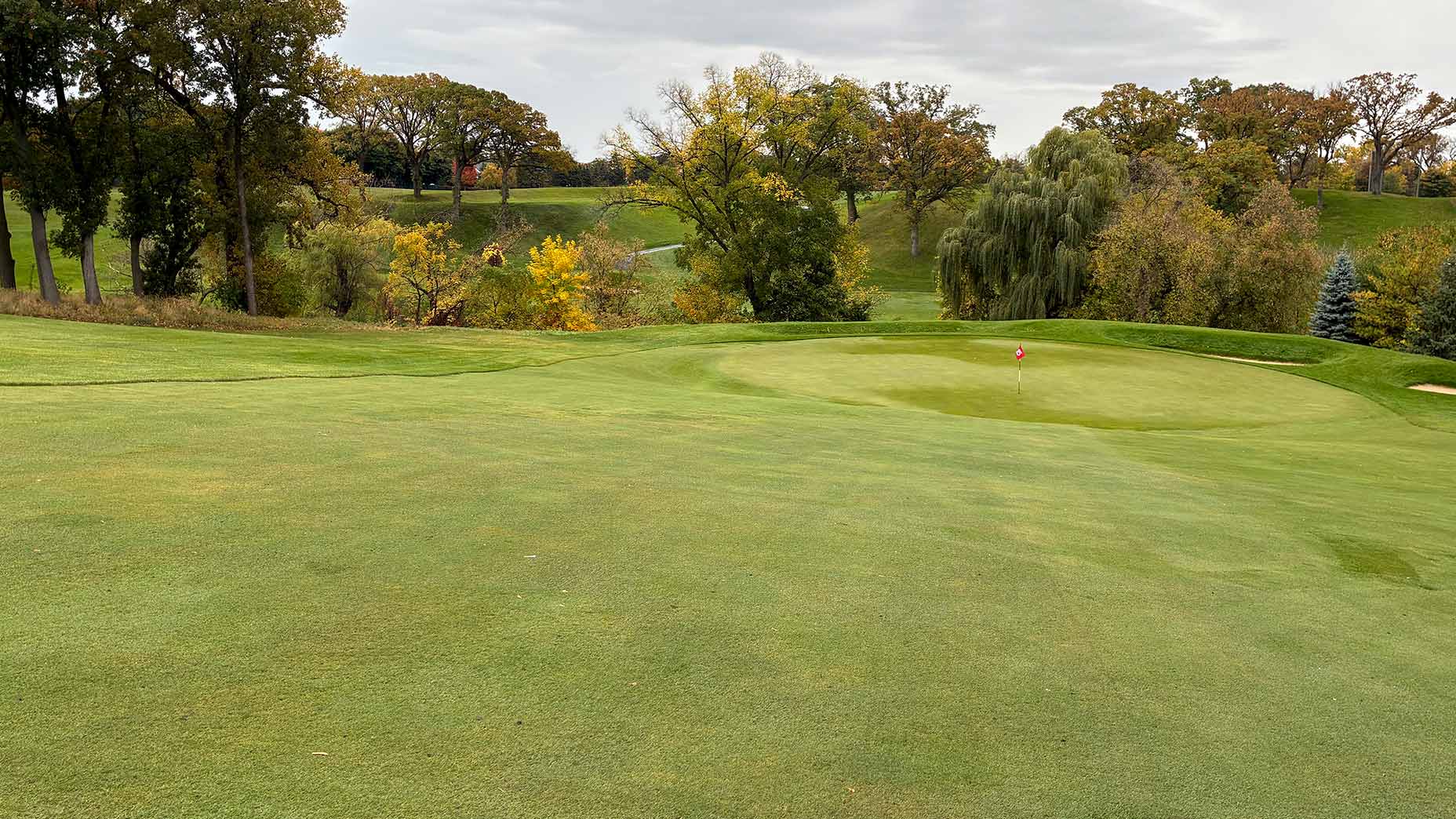 The 15th green of Town & Country Club in St. Paul, Minn.