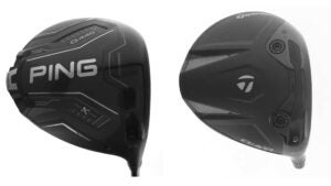 TaylorMade Qi4D and Ping G440 K drivers.