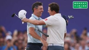 Rory McIlroy and Matt Fitzpatrick in the DP World Tour's season finale.