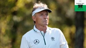 bernhard langer on a fairway at charles schwab cup