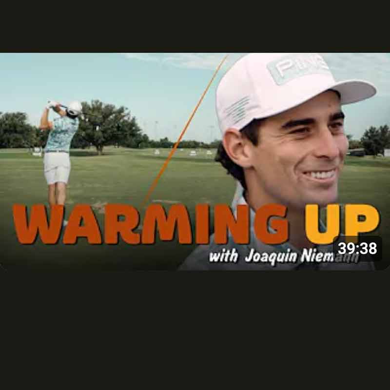 Warming Up with Joaquin Niemann