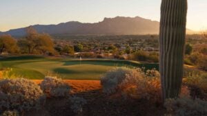 A view of the 16th green at the Omni Tucson National Golf Resort