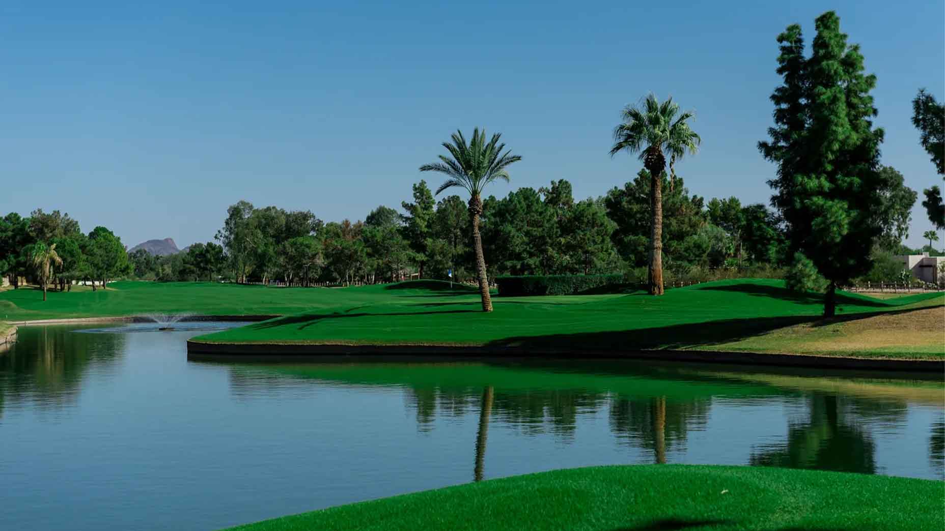 A view of the 9th green at Starfire GC in Scottsdale, Ariz.