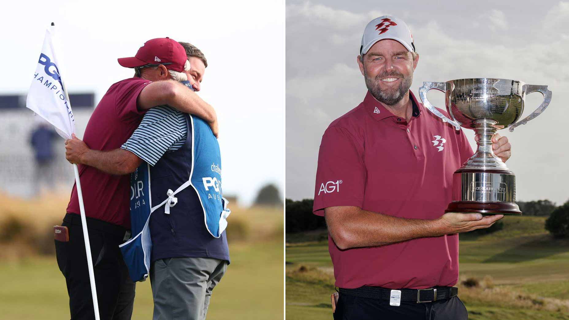 ‘Brutally tough day’: LIV pro overcomes 7 Sunday bogeys to win (with dad as caddie) ‘Brutally tough day’: LIV pro overcomes 7 Sunday bogeys to win (with dad as caddie)