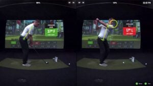 josh troyer shows the right and wrong way to maintain posture in the swing