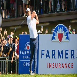Brooks Koepka (USA) watches his tee shot on 10 (NC) during the second round of the Farmers Insurance Open on January 30, 2026, at Torrey Pines Golf Course, La Jolla, California. (Photo by Ken Murray/Icon Sportswire via Getty Images)