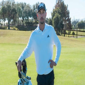 Marco Penge poses for PXG shoot.