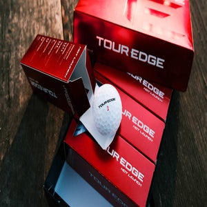 Tour Edge Hot Launch golf balls.