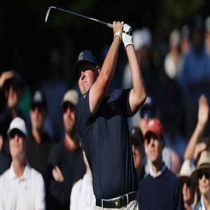 jase summy swings during the 2025 walker cup