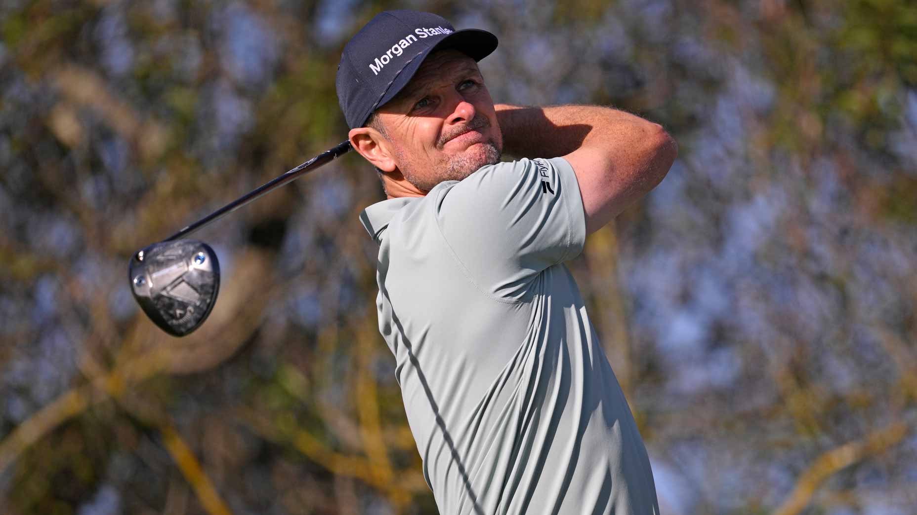 2026 Farmers Insurance Open Friday TV Coverage: Justin Rose plays shot at Torrey Pines North Course.