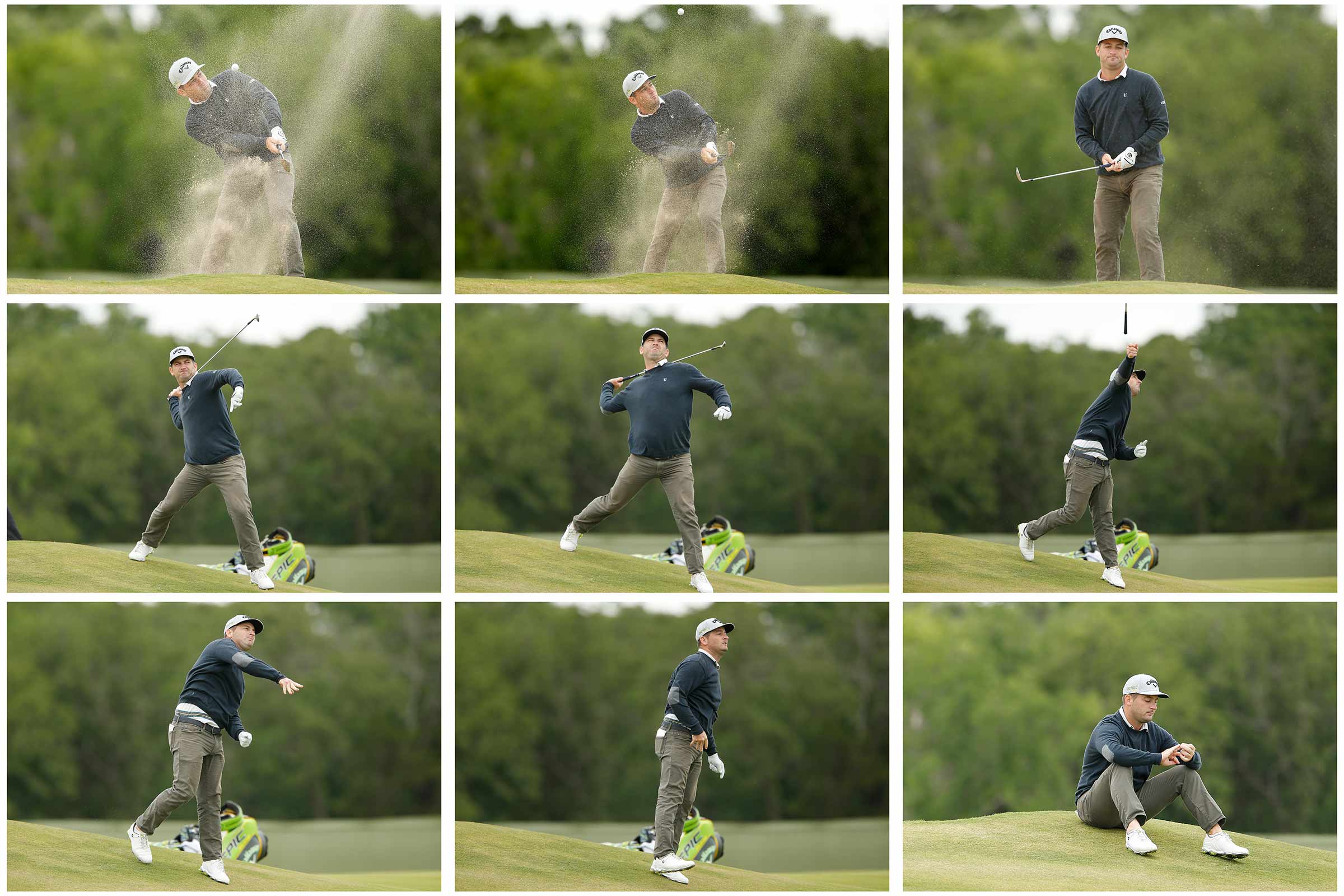 Matt every throws a club at the byron nelson in 2019.