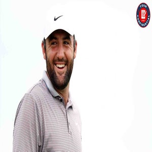 Scottie Scheffler smiles during the Hero World Challenge