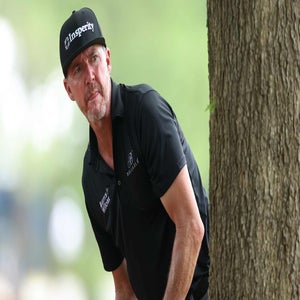 Jimmy Walker of the United States looks down the 11th hole during the second round of the PGA Championship at Quail Hollow Country Club on May 16, 2025 in Charlotte, North Carolina.