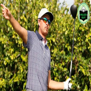 PGA golfer Rickie Fowler points as his tee shot went to the right on the 9th hole during the Arnold Palmer Invitational presented by MasterCard at the Arnold Palmer's Bay Hill Club & Lodge on March 8, 2024, in Orlando, Florida. (Photo by Brian Spurlock/Icon Sportswire via Getty Images)