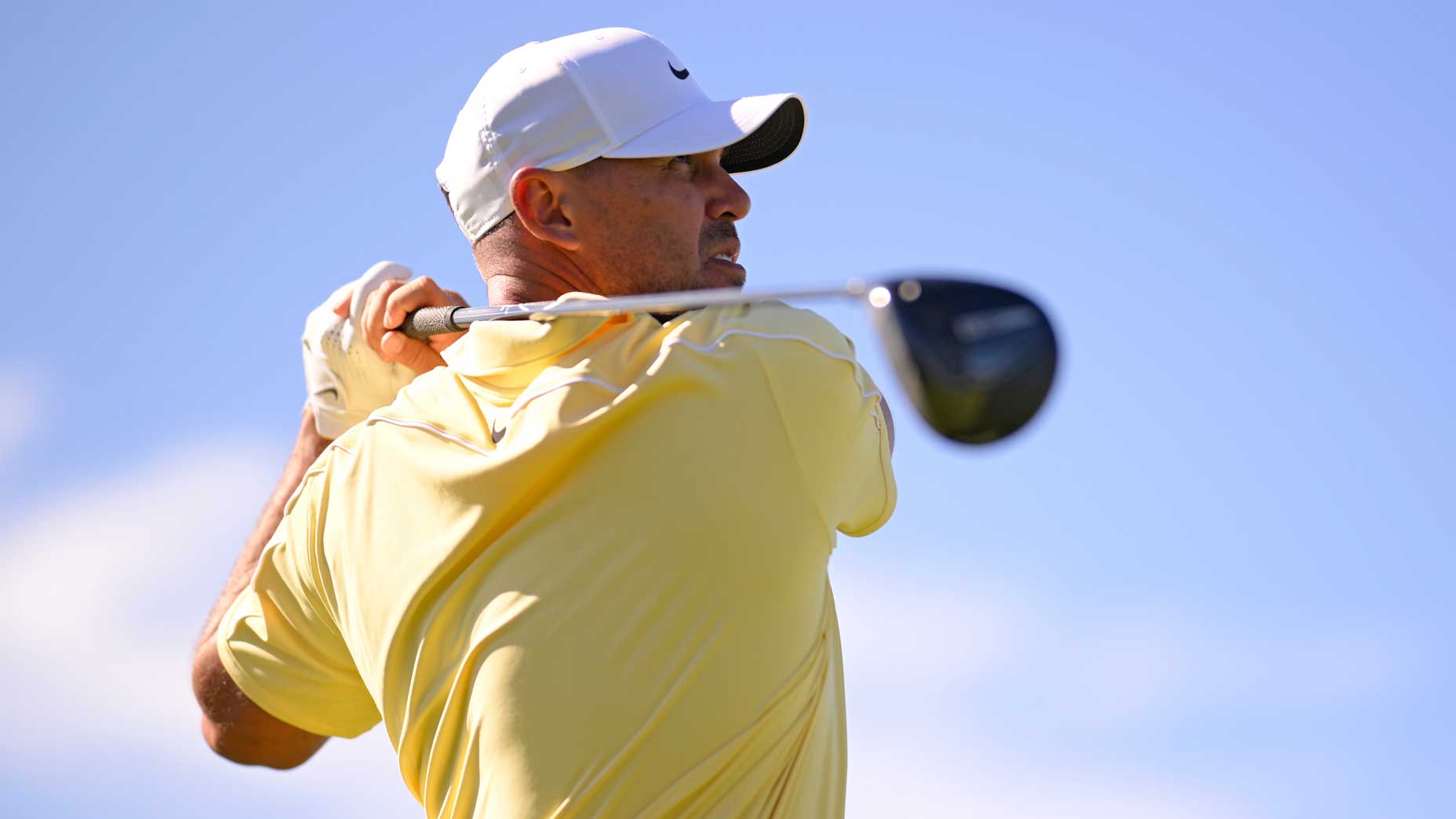 2026 WM Phoenix Open Thursday TV coverage: Brooks Koepka watches drive at PGA Tour event.