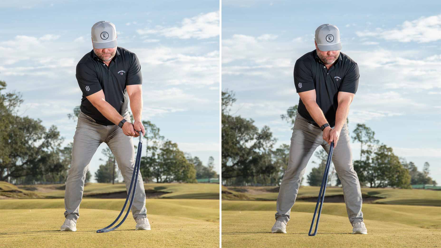 john tillery shows how to eliminate the slack from your golf swing