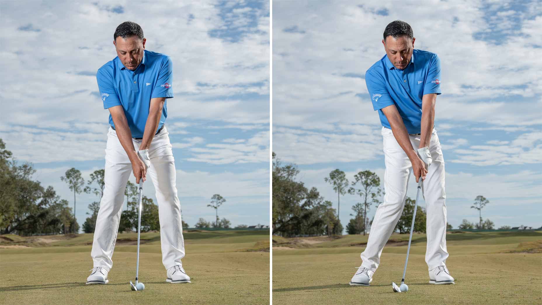 Mike Malizia demonstrates how to change setups to hit different shot shapes