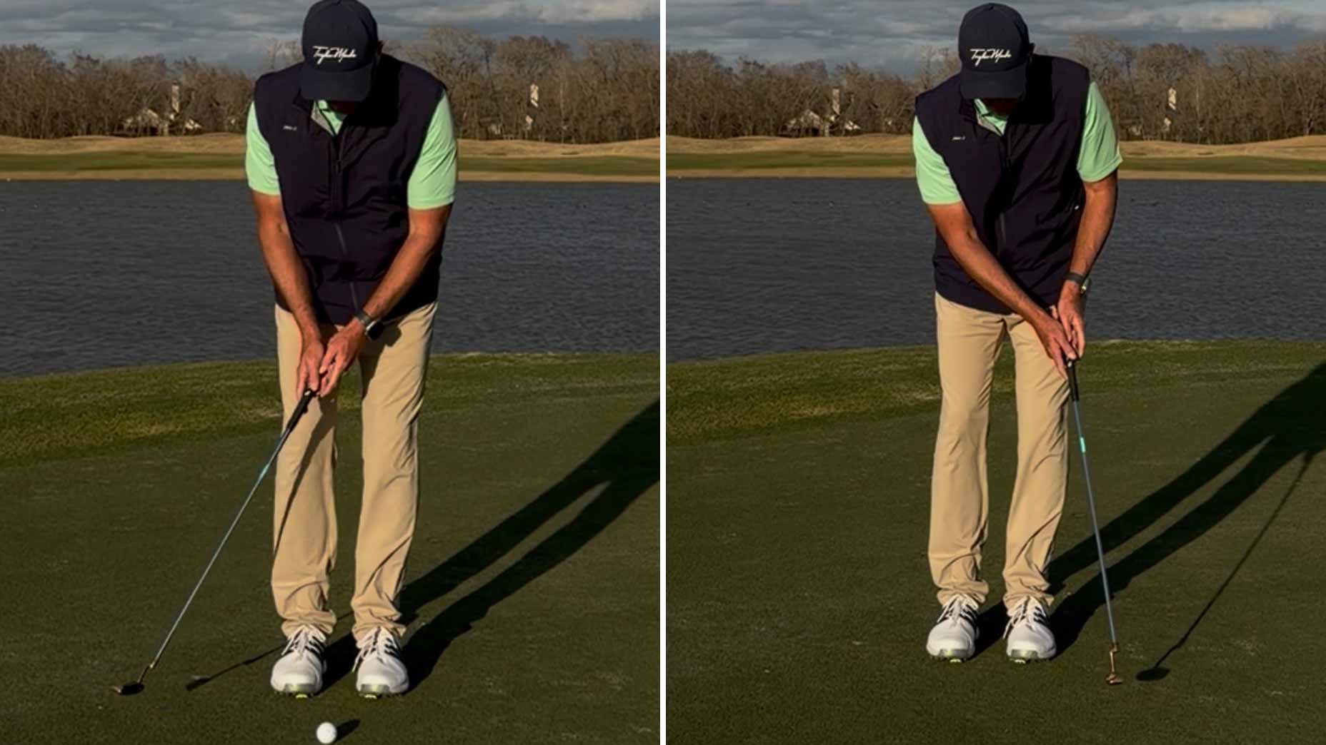 tommy o'brien jr demonstrates a long backswing and abbreviated follow through