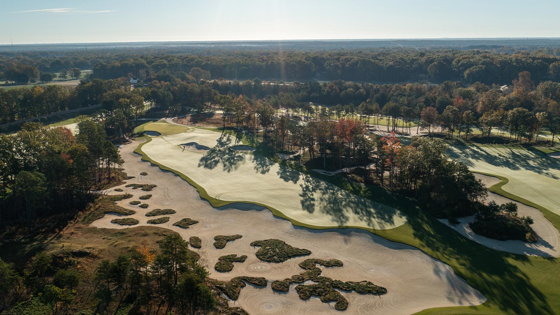 Trout National overhead beauty shot from drone.