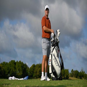 Chris Gotterup on the set of "Warming Up."