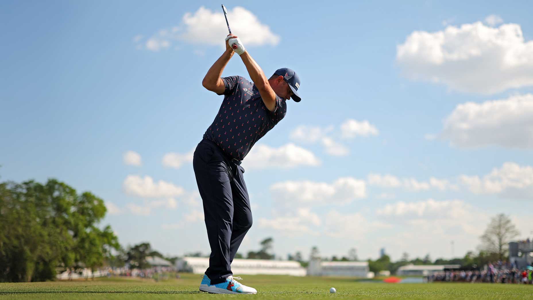 Gary Woodland tees of on 17th hole during the final round of the Texas Children's Houston Open 2026