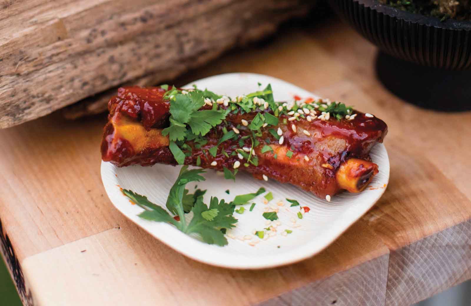 meaty and toothsome sticky ribs