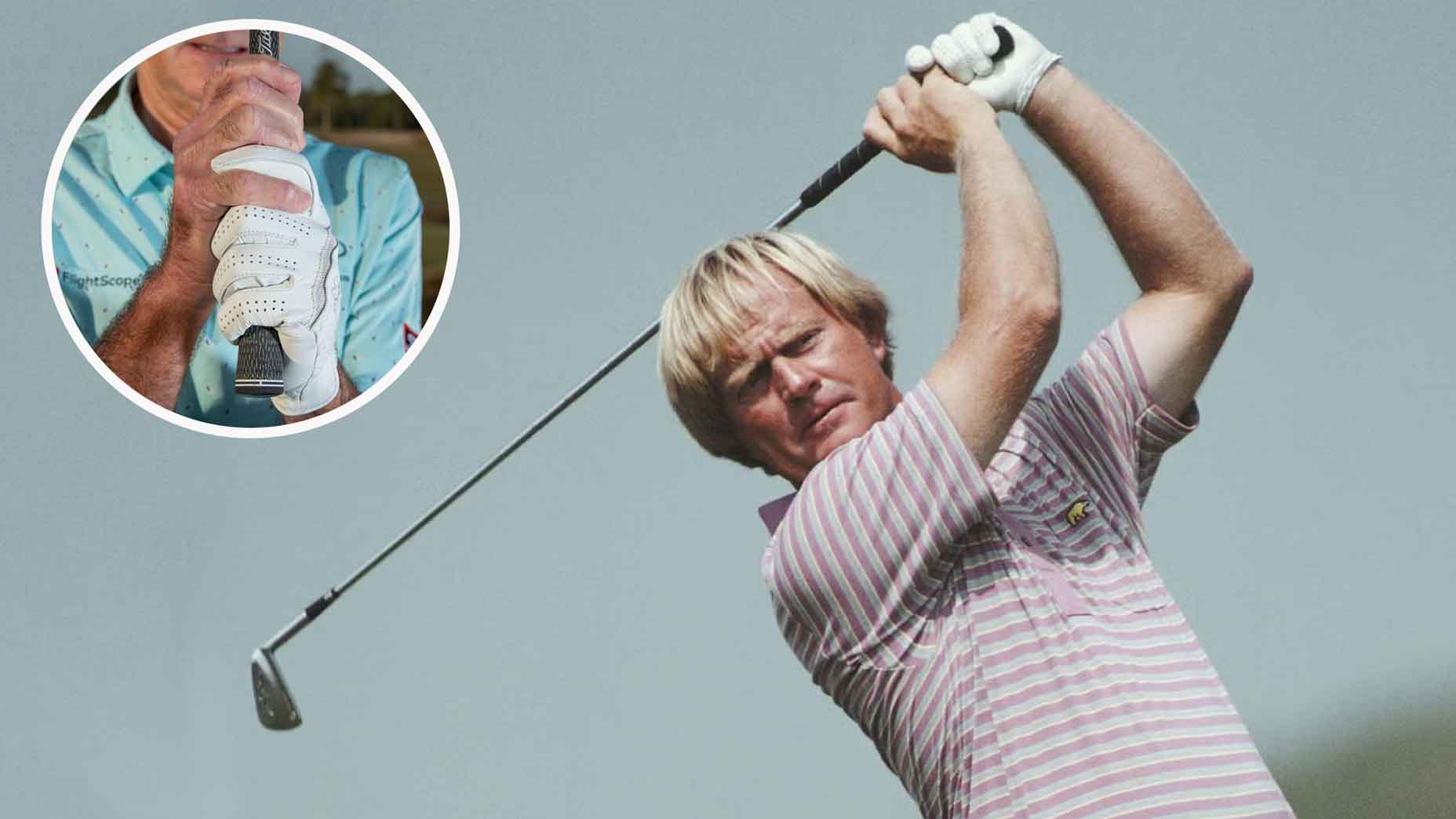 The perfect interlocking grip technique, according to Jack Nicklaus The perfect interlocking grip technique, according to Jack Nicklaus