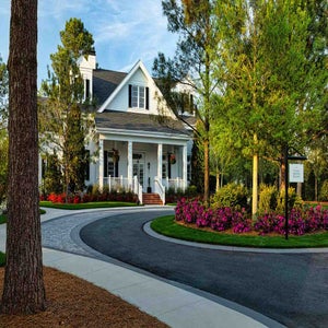 The outside of Augusta National Golf Club's Player Services Building