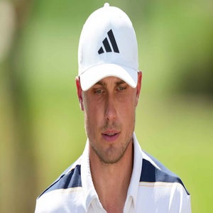 Ludvig &Aring;berg of Sweden walking to the third tee box during the final round of Arnold Palmer Invitational presented by Mastercard at Arnold Palmer's Bay Hill Club