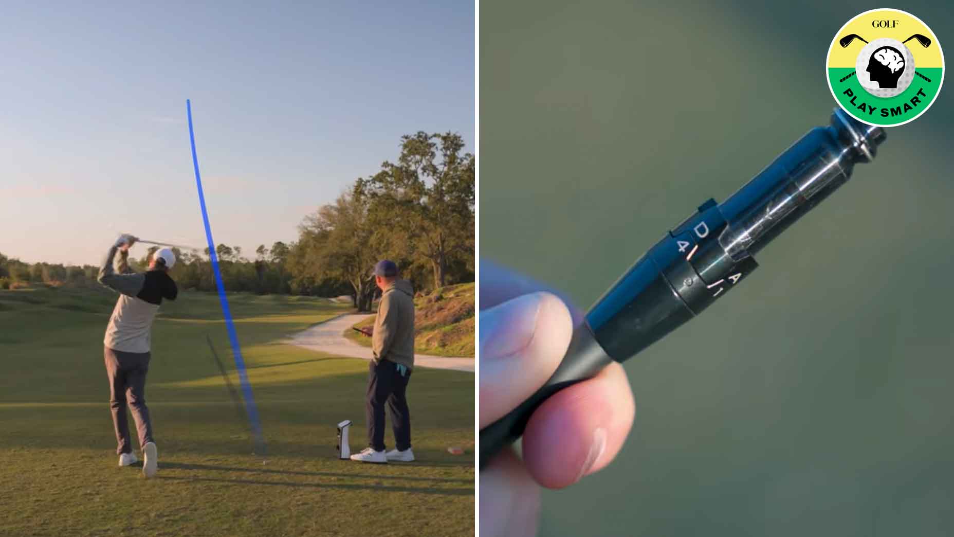 zephyr melton hits driver while jake morrow watches on / close-up of driver hosel