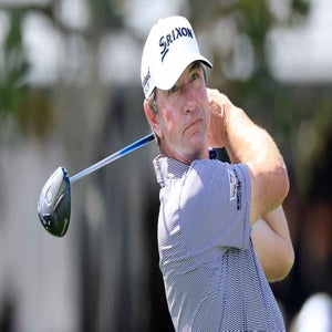 Lucas Glover of The United States plays his tee shot on the first hole during the first round of the Arnold Palmer Invitational presented by Mastercard 2026