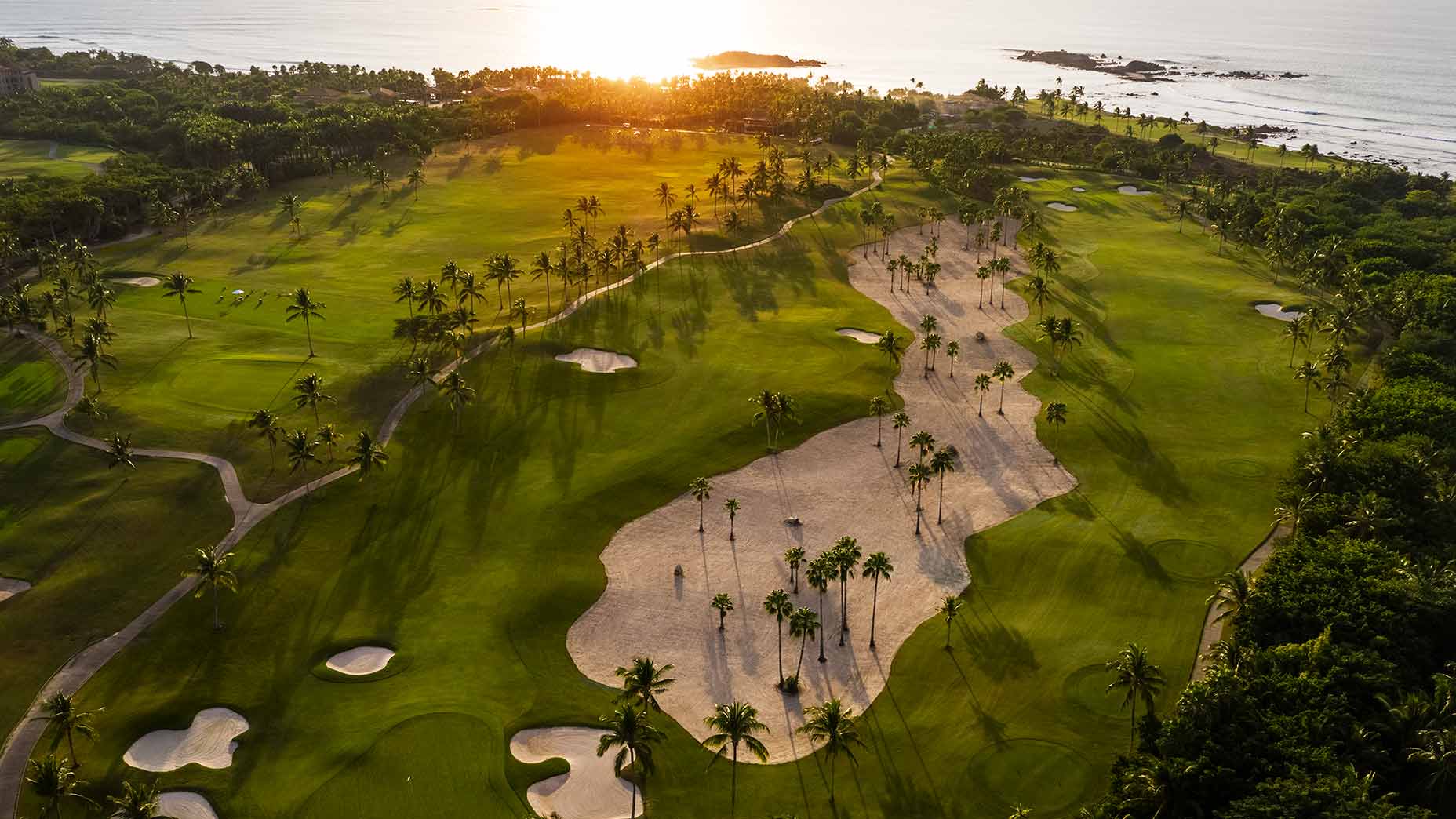 An aerial view of Punta Mita.