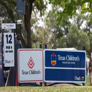 A sign at the Texas Children's Houston Open