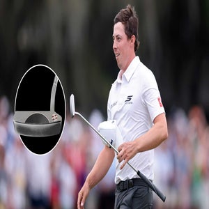 Matthew Fitzpatrick of England reacts after winning the RBC Heritage 2026 at Harbour Town Golf Links on April 19, 2026 in Hilton Head Island, South Carolina. (Photo by Kevin C. Cox/Getty Images)