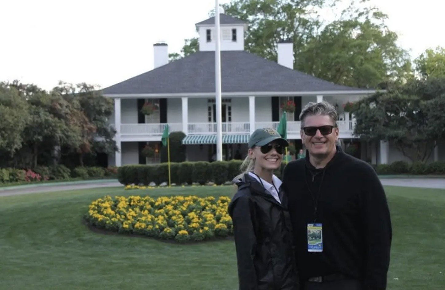 Jordan and Joe Michalak at the Masters.