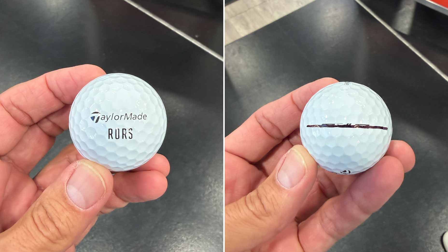 Rory McIlroy's golf ball.