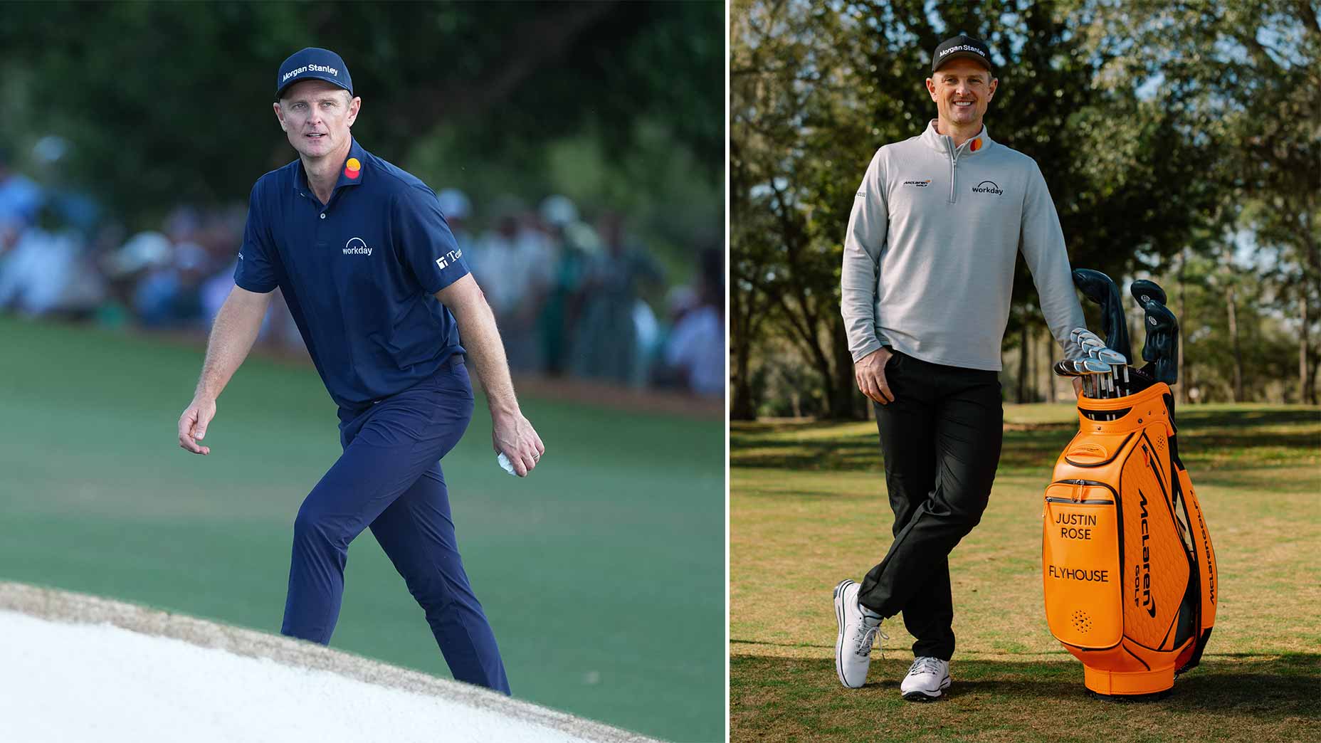 Justin Rose of England walks towards the 18th green during the final round of Masters Tournament at Augusta National Golf Club on April 12, 2026 in Augusta, Georgia. (Photo by Ben Jared/PGA TOUR via Getty Images)