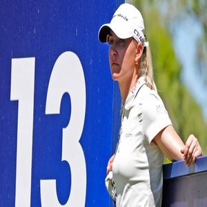 LPGA star Chalrey Hull pictured at Aramco Championship. Hull spoke to media at 2026 Chevron Championship.