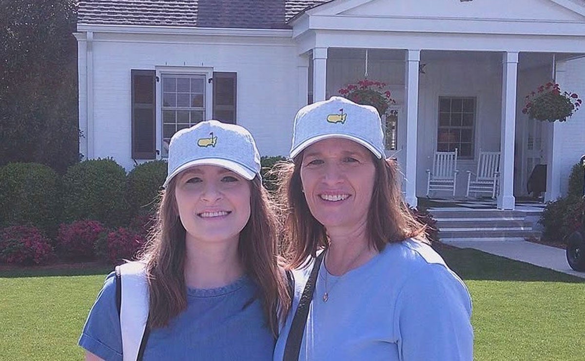 Emily Kinard and her mother at the 2024 Masters.