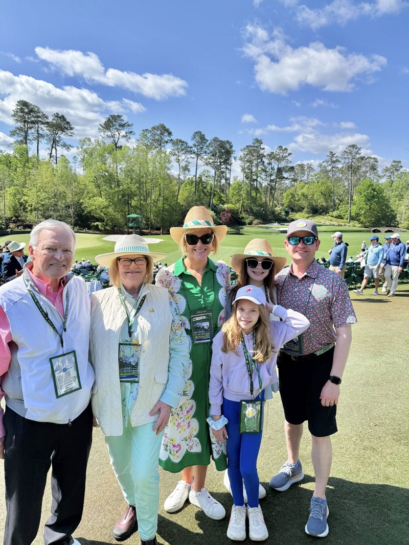 Bob and Lynn Marslender, Emma Claire Martin, Ellie Martin, Amy and Chris Martin.