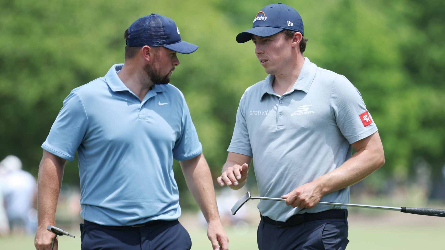 2026 Zurich Classic Friday TV coverage: Matt Fitzpatrick and Alex Fitzpatrick talk at TPC Louisiana on Thursday.