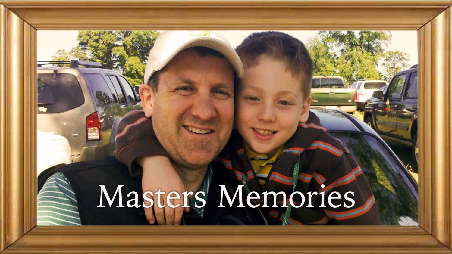 Jake Patterson and his father at the 2011 Masters.