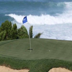 Flag at PGA Tour's Sentry tournament in Kapalua in Hawaii.