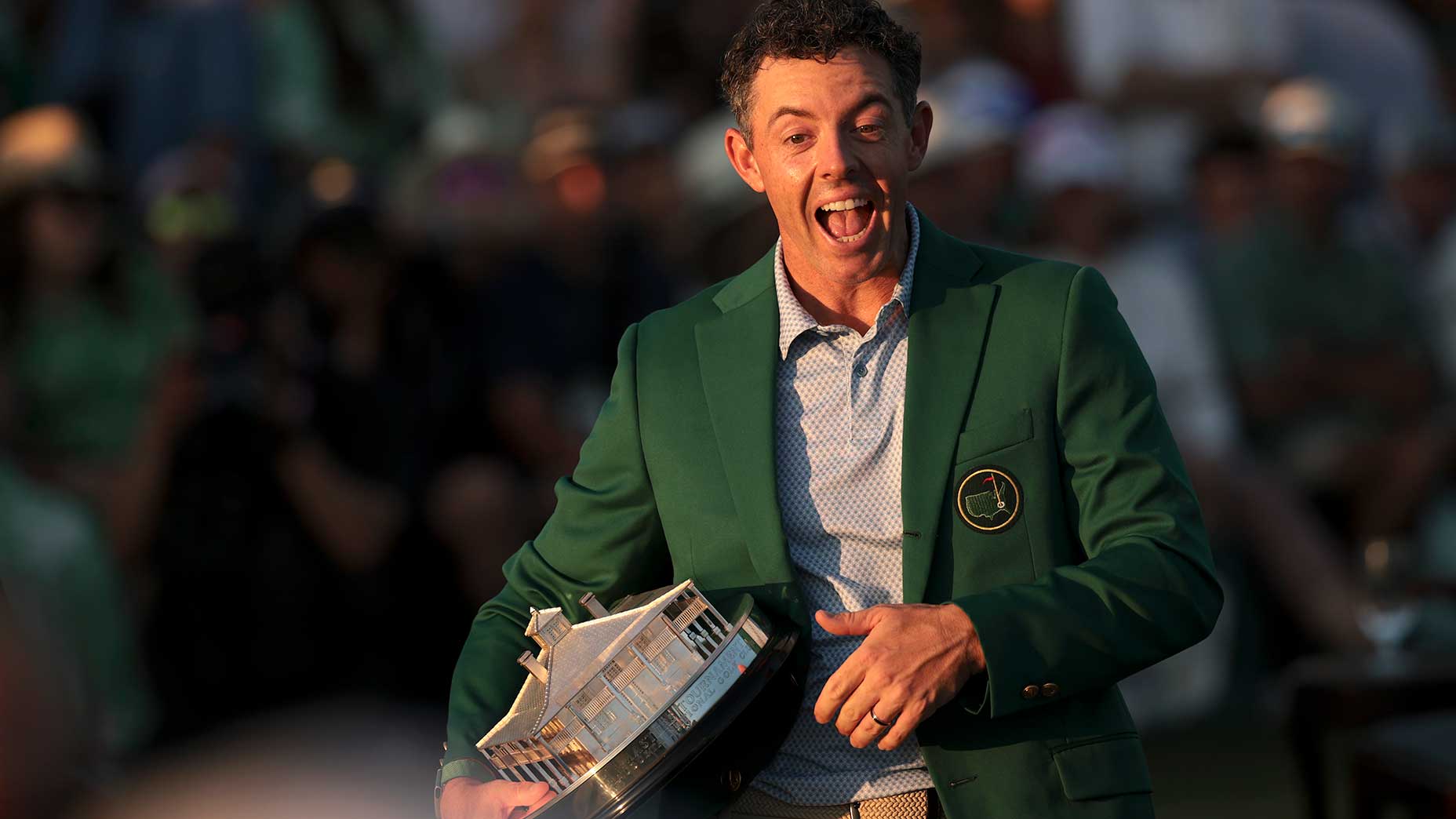 rory mcilroy celebrates his 2026 masters win