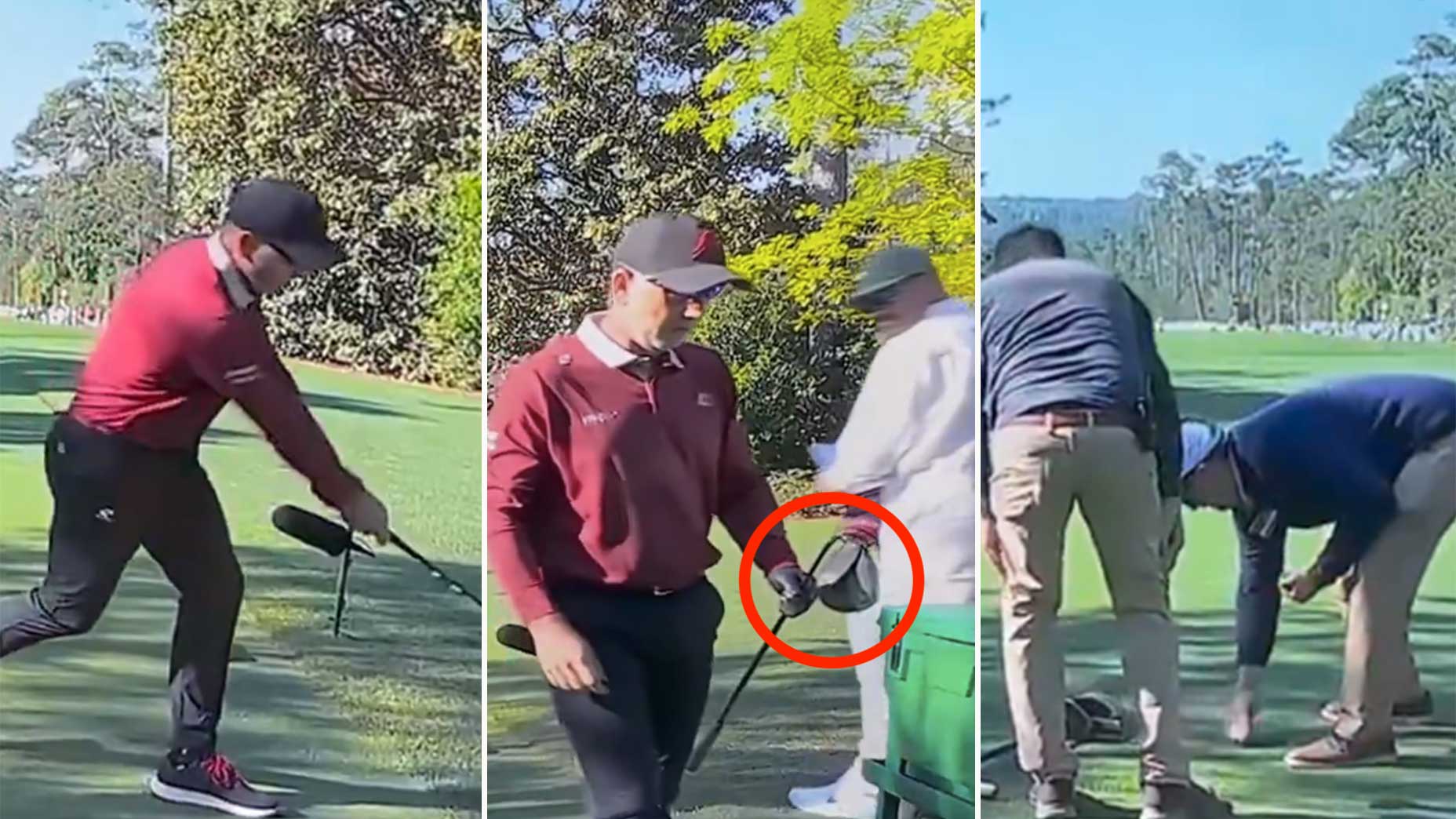 Sergio Garcia Breaks Driver, Damages Tee in Masters Meltdown