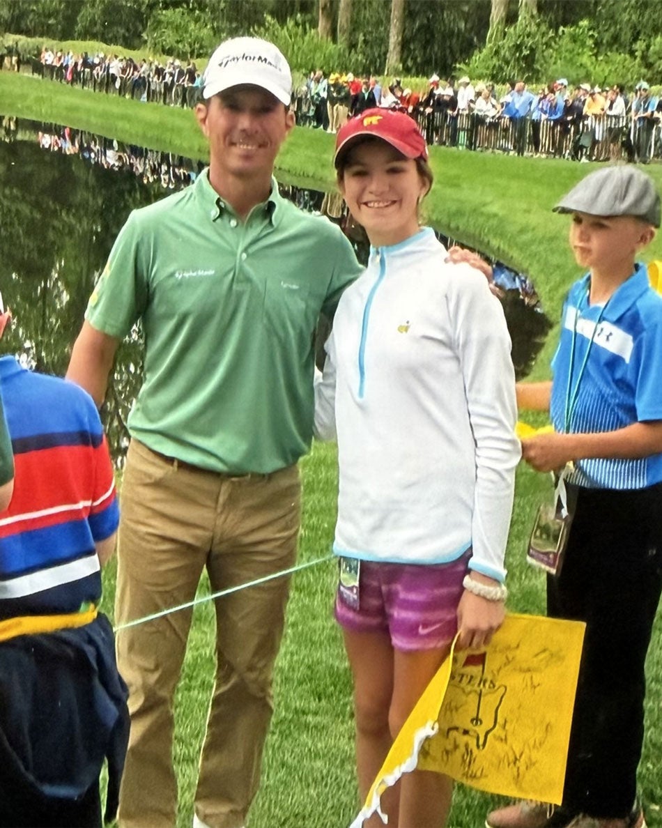 Maddie Simon and Mike Weir.