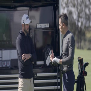 Johnny and Titleist Rep Lucas Bro work through dialing in the new GTS Driver